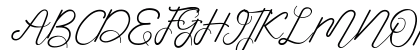 Corlita Script Free Regular Uppercase Preview
