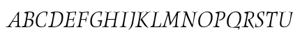 ObeliskITC TT Light Italic Uppercase Preview
