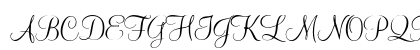 Mahogany Script AT Regular Uppercase Preview