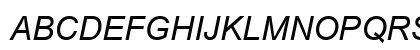 Arial Eo Italic Preview