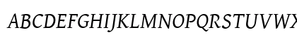 Gentium Basic Italic Uppercase Preview