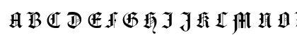 Hansa Gotisch UNZ1L Italic Uppercase Preview