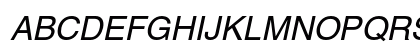 Helvetica Oblique Preview
