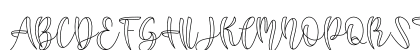 Water Splash Outline Uppercase Preview