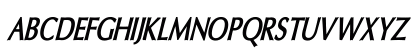 Oregon LDO Condensed Bold Oblique Uppercase Preview