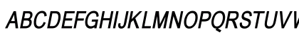 BabelSans Bold Italic Uppercase Preview