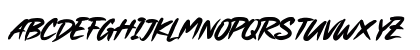 Hands Brush Regular Uppercase Preview