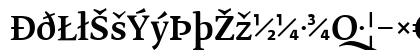 FedraSerifB Regular Uppercase Preview