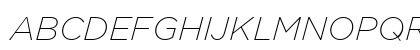 Gotham ExtraLight Italic Preview