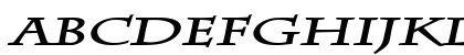 ChazExtended BoldItalic Uppercase Preview