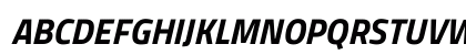 Titillium Web Bold Italic Uppercase Preview
