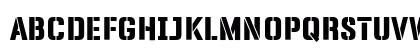Panfleta Stencil ExtBd Regular Uppercase Preview
