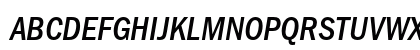 FranklinGothicMediCondC Italic Preview