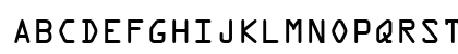 OcrA Regular Uppercase Preview