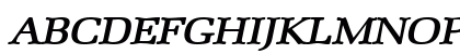 BidRomanWide BoldItalic Uppercase Preview
