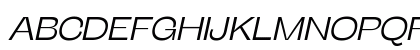Stinger Wide Trial Light Italic Uppercase Preview