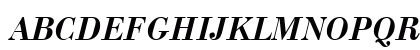BodoniCTT BoldItalic Uppercase Preview