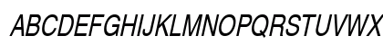 AlpsThin Italic Uppercase Preview
