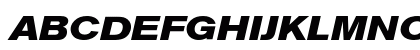 Akzidenz-Grotesk BQ Bold Extended Italic Preview