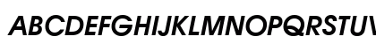 Avignon DemiItalic Uppercase Preview