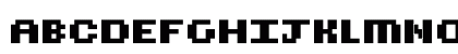 CubicFive12 Bold Uppercase Preview