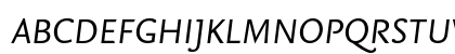 NexusSans-Italic Regular Preview