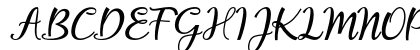 fantabulous script Regular Uppercase Preview