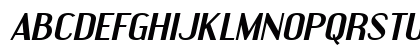 TrSah Engebrechtre Expanded Bold Italic Uppercase Preview