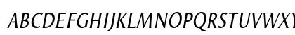 Odense Cond Italic Uppercase Preview