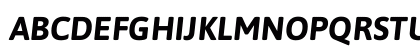 Asap Bold Italic Uppercase Preview