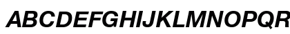 Helvetica Neue Bold Italic Preview