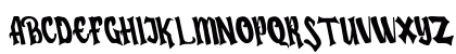 Humingson Tilted Regular Uppercase Preview