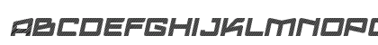 Logofontik 4F Stripes Italic Uppercase Preview