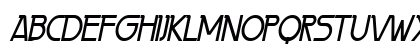 PersiaCondensed BoldItalic Uppercase Preview
