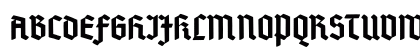 DeutschGotisch Regular Uppercase Preview