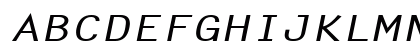 LechterExtended BoldItalic Uppercase Preview