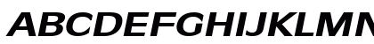 Antiqua101Extended BoldItalic Uppercase Preview