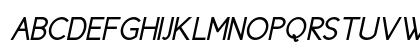 Cicle Gordita Italic Uppercase Preview