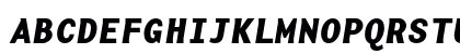 BaseMonoWide BoldItalic Uppercase Preview