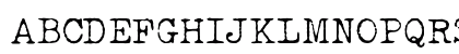 LUCKY TYPEWRITER Normal Uppercase Preview