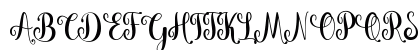 Vallentina Regular Uppercase Preview