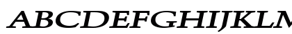 CongoExtended BoldItalic Uppercase Preview