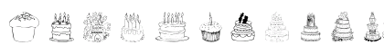 101! Partee CakeZ &amp; CandleZ Regular Uppercase Preview