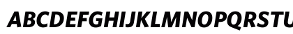 Whitney BoldItalic Uppercase Preview