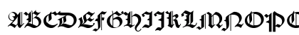 DS Caslon Gotisch Regular Uppercase Preview