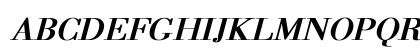 Bodoni Bold Italic Uppercase Preview