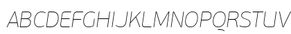 PF BeauSans Pro ExtraThin Italic Preview