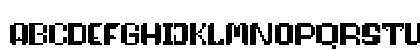 Pixelfy Regular Uppercase Preview