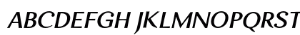 Enzia Medium Italic Uppercase Preview