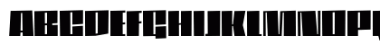 DaleysGothic Regular Uppercase Preview